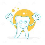 Happy Strong Abstract Tooth